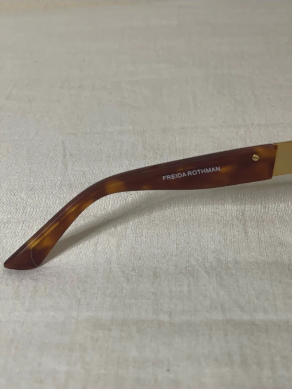 Freida Rothman Women's MadisonTortoise Sunglasses with Gold Bridge